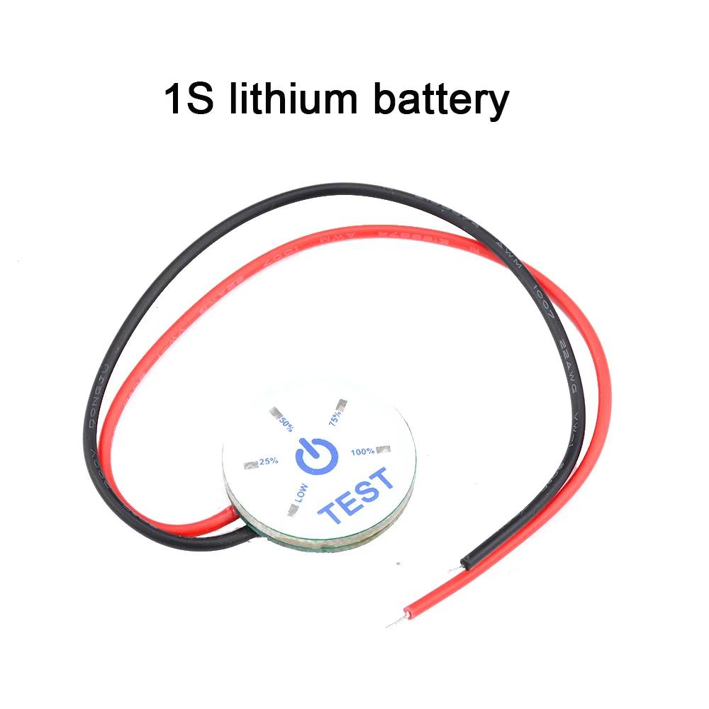 Indicateur de batterie 3.7V, indicateur d'électricité, jauge de batterie DC, invite de sous-tension, connexion Anti-inversion, électronique