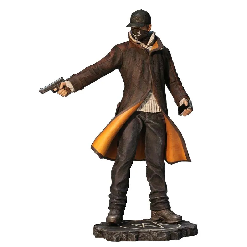 24cm Game Watch Dogs Aiden Pearce Pvc Action Figure Model