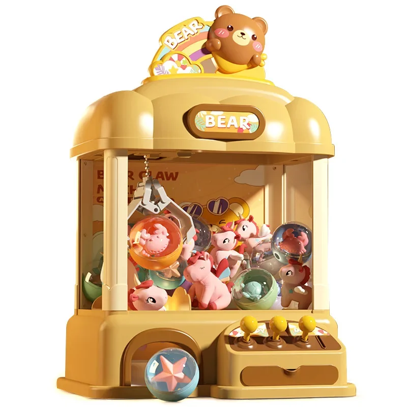 New Pattern Household Claw Machine Large Size Timed Coin Insertion Recreational Machines Children Toys Birthday Gifts Boys Girls 5