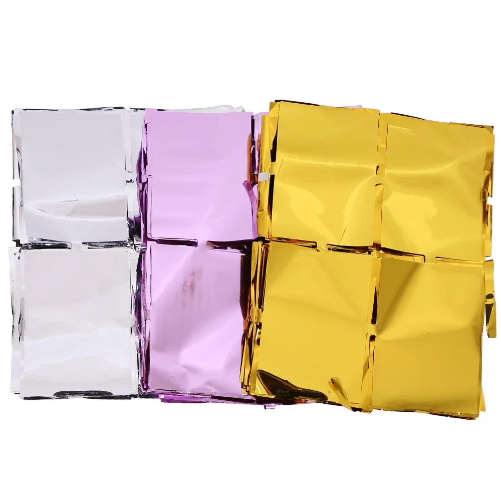 Gold & Silver Glitter Rain Foil Backdrop for Celebrations & Events