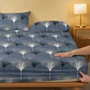 1 Simple modern Fan shaped Geometry printed matte Fitted Sheet, bedroom printed bed cover, bedding (excluding pillowcases) 3