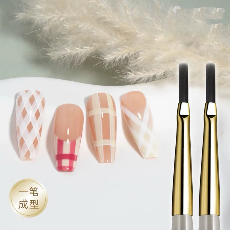 Pennello per Nail Art, Penna per Linee Acriliche, Strisce, Griglie, Fiori, Farfalle, Pennelli per Acquerello, Gel UV, Design Fai-da-Te per Manicure - immagine 5