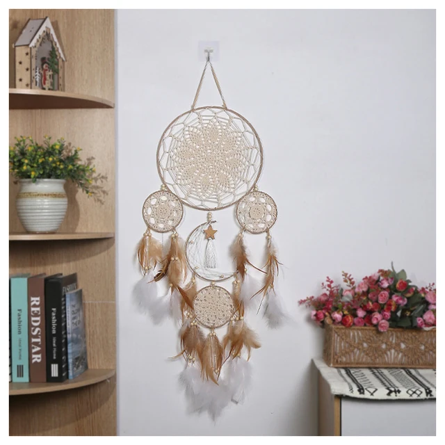 Kézzel Készített Dreamcatchers Boho Star Torestry Dreams Catchers Hálószobás Gyermekszoba - Image 2