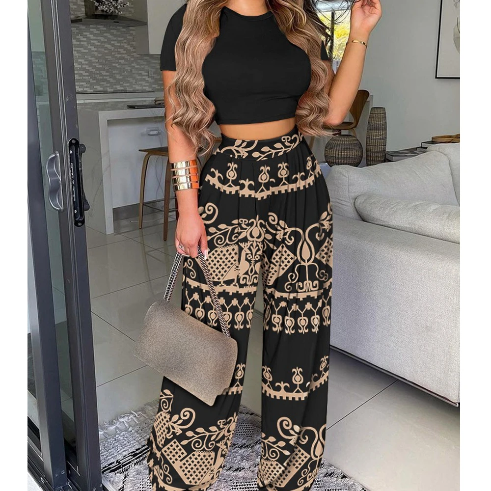 Wepbel Fashion Shirts Tops Sets Women 2 Piece Sets Outfits Gradient Long  Sleeve Shirt Tops Casual Pants Wide Leg Trousers - AliExpress