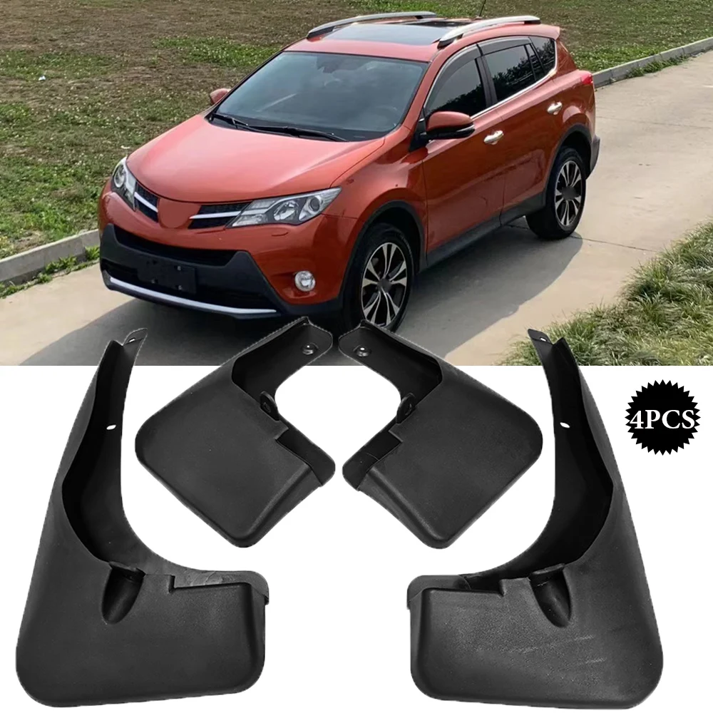 

High quality Fender Mud Flaps For Toyota RAV4 2013 2014 2015 Splash Guards MudFlaps Front Rear Mudguards Auto Accessories