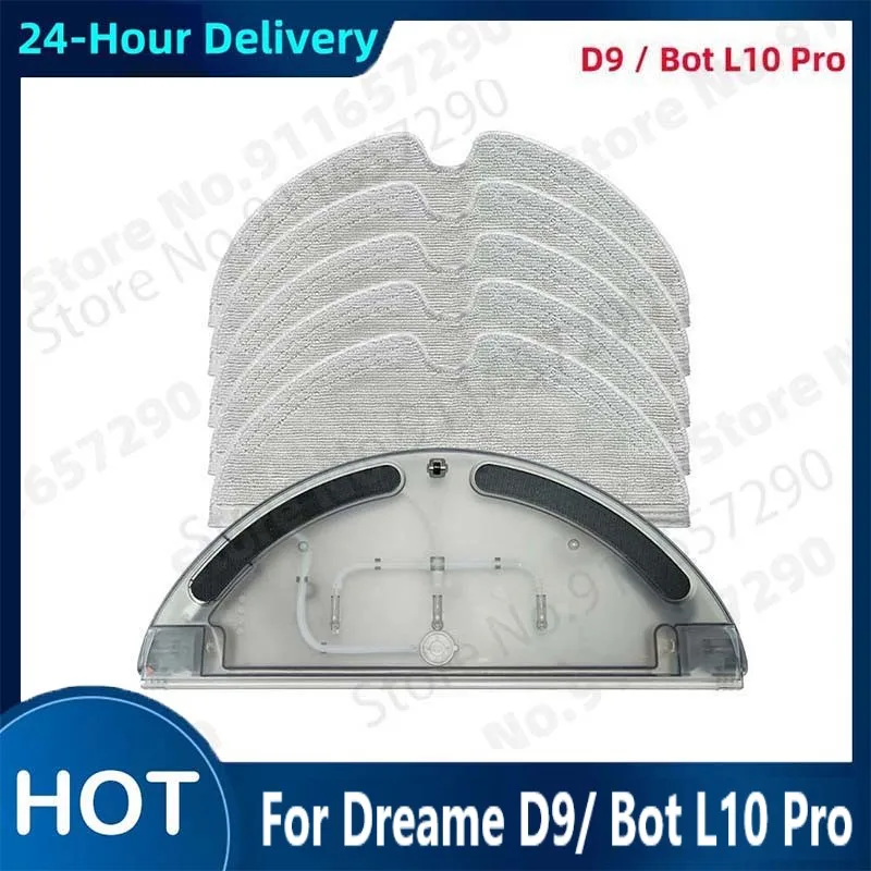 For Dreame D9 Bot L10 Pro Water Tank Robot Vacuum Cleaner Spare Parts Replacement Washable Cloth Mop Water Tank Rag Accessories sea water pump 3074540 k19 engine spare parts for cummins