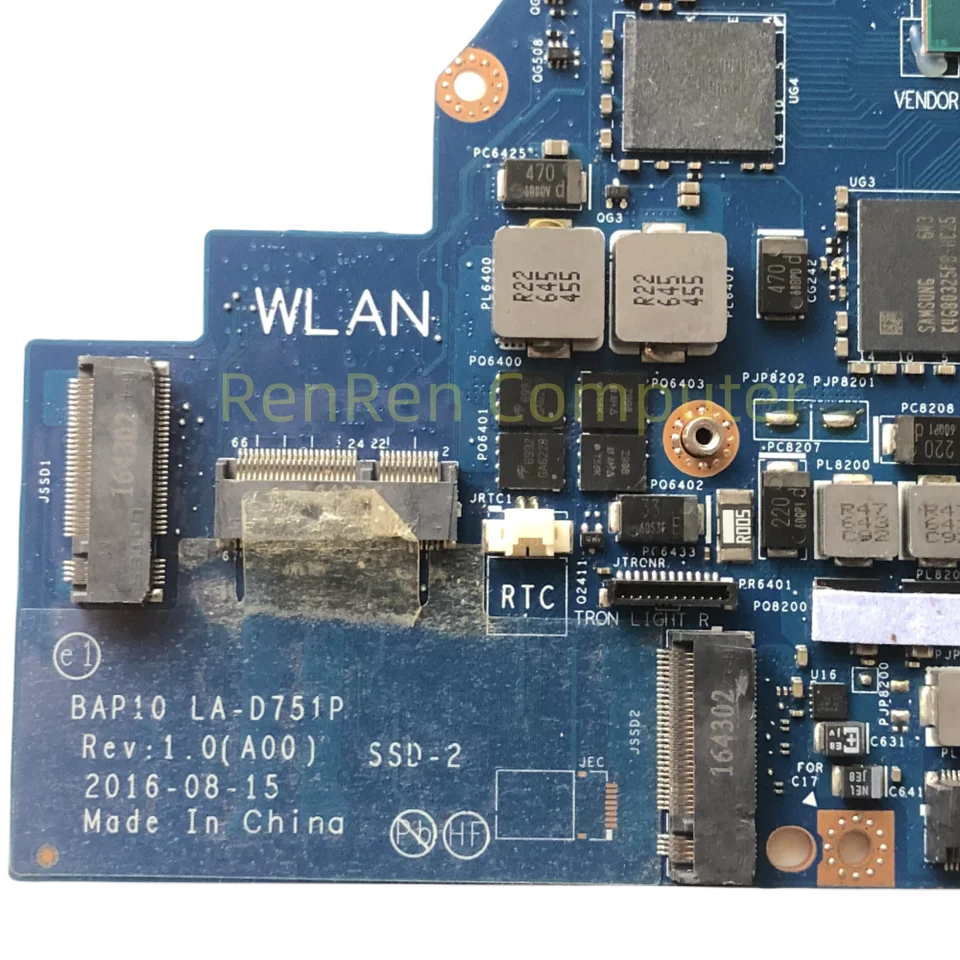 Placa-mãe para laptop BAP10 LA-D751P para DELL Alienware 15 R3 17