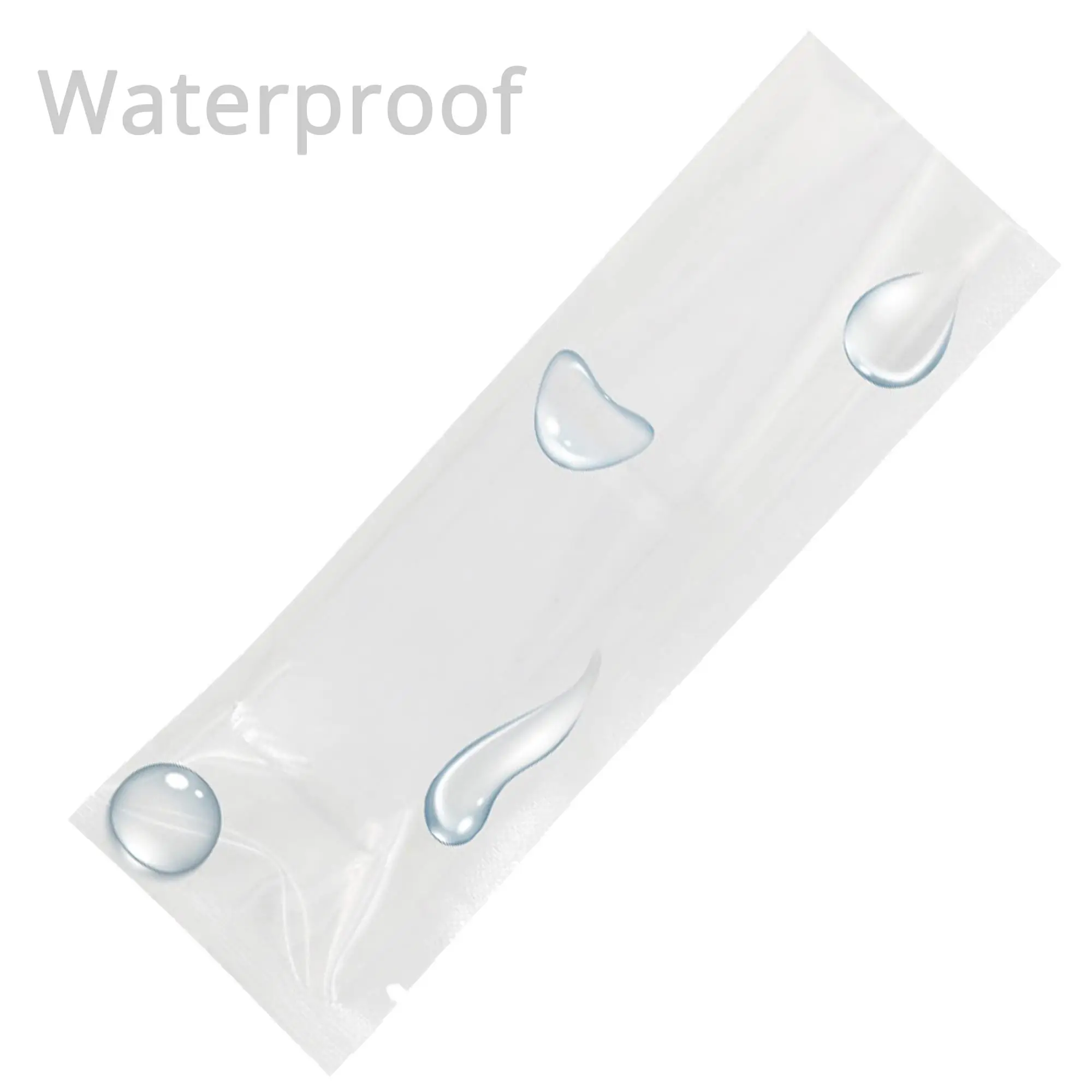 100pcs 5x15cm Glossy Clear Plastic Bag Eco-friendly Smell Proof Waterproof Flat Bottom Heat Seal Vacuum Pouches with Tear Notch 5