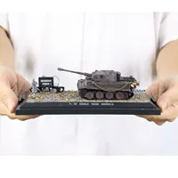 Mini Toys Henglong Static Tank 1/72 Scale Germany Tiger I 3818 Finished Tank Model Without Electronic Parts Gifts for Boys 2