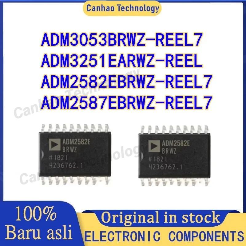 

5PCS ADM2582EBRWZ-REEL7 ADM2587EBRWZ-REEL7 ADM3053BRWZ-REEL7 ADM3251EARWZ-REEL SOP-20 integrated circuit Electronic