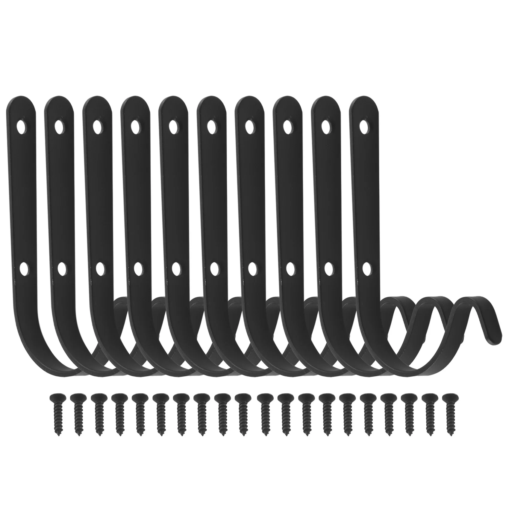 

10 Pcs Iron Wall Hooks Outdoor Decorative Hook for Hanging Planter Coat Lantern Plant Hooks Hangers Metal Hooks