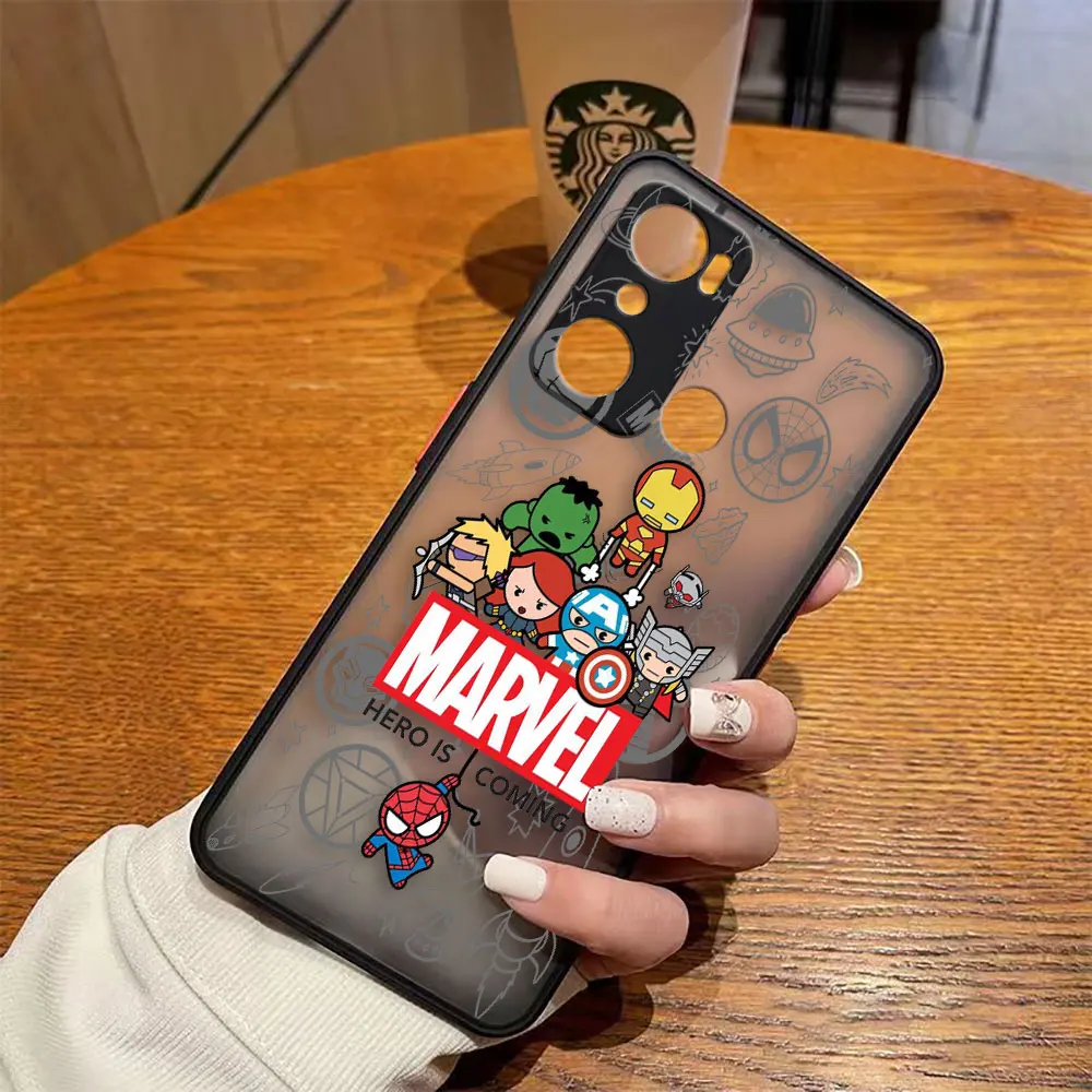 thumbnail image 1 of Funda mate para infinix HOT 20I 12 12I 11 11S 10 10I 10S PLAY 9 8 Pro POVA 3 CAMON 15 17P Funda Marvel Avengers Heroes Space, 1 of 5