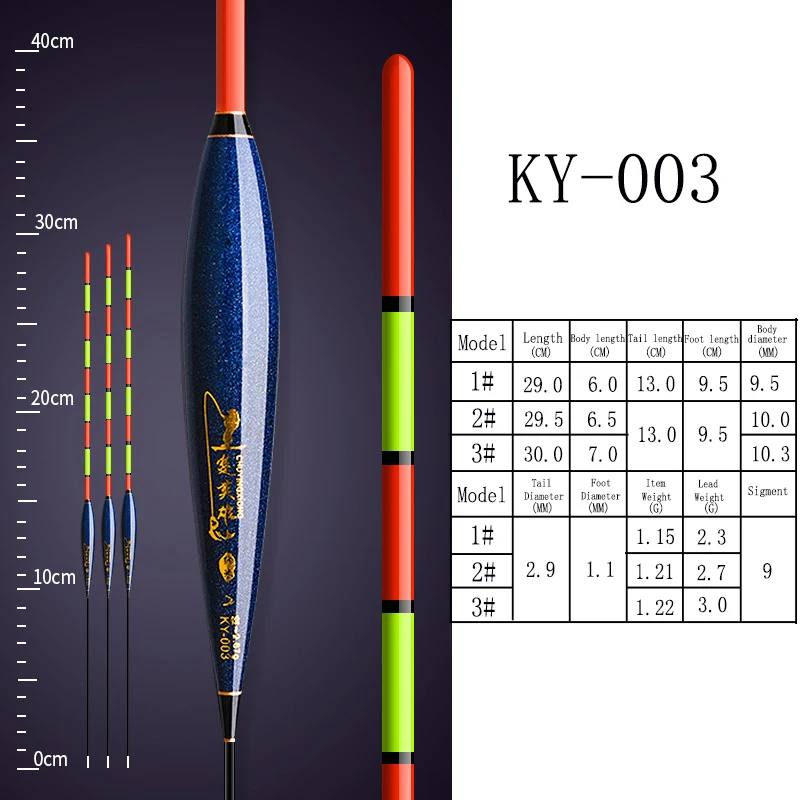 3er-Set Nano-Composite-Schwimmer für flaches Wasser – Bobber für Fluss und See, Angelzubehör und Werkzeuge – Detail 9