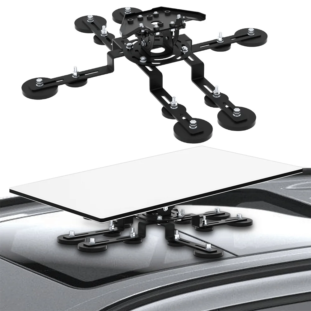 Starlink Mini(V4) Roof Mount Angle-Adjustable Rotatable Starlink Mini Adapter 12 Magnetic Bases Starlink Mount for RV Car Yacht