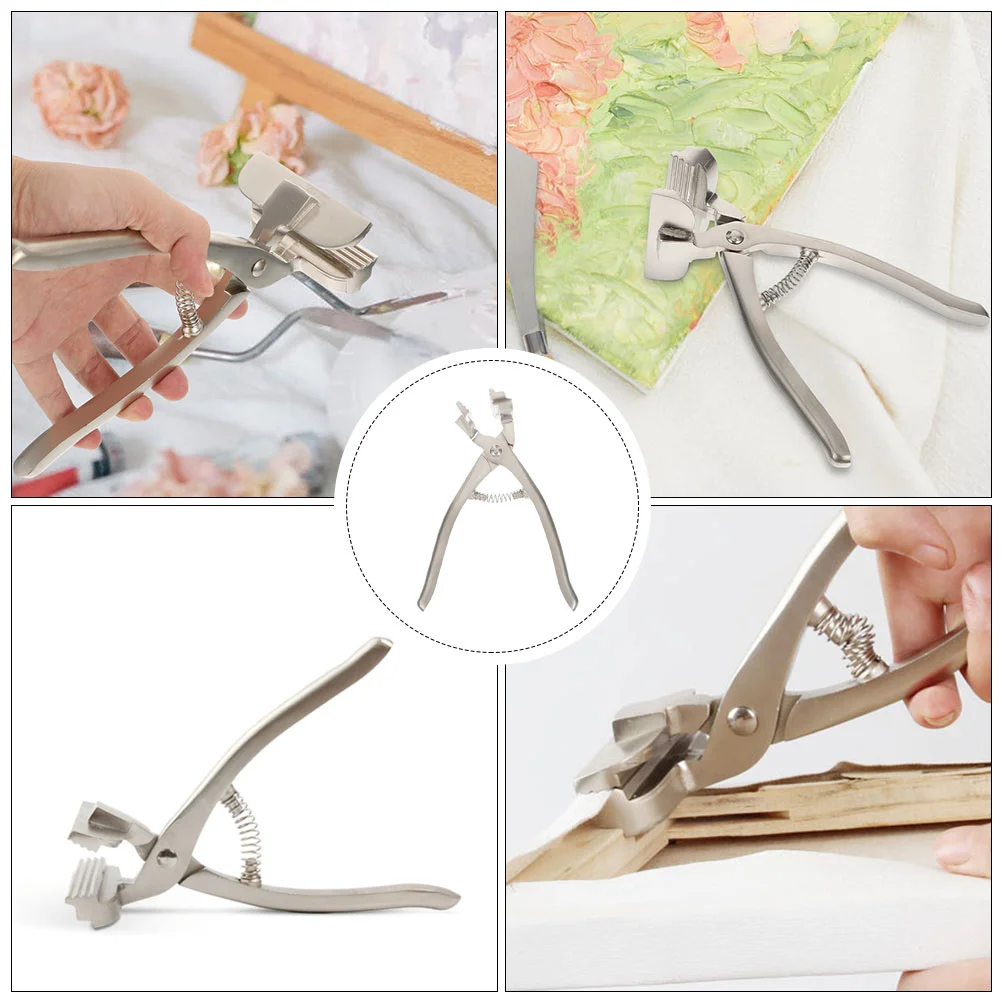 Canvas Clamp Oil Painting Pliers Handle Clamp Cloth Stretched Canvas Pliers Painting Stretch Fabric Clamp Pliers Art Tool