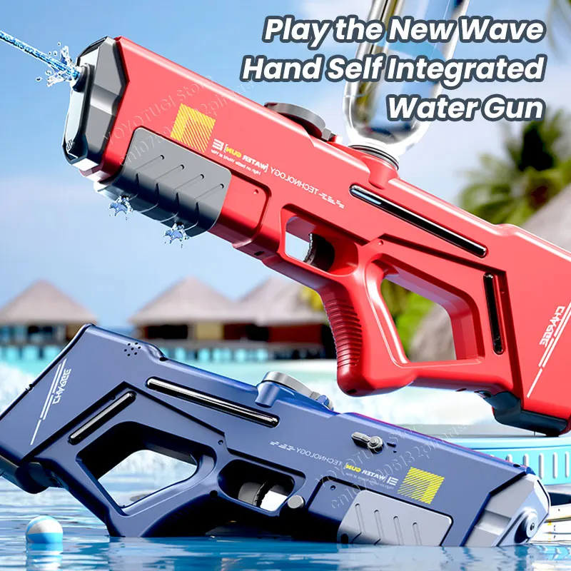 New Electric Water Gun With Continuous Firing Fully Automatic Large Capacity Children's Summer Outdoor Water Battle Toy 3