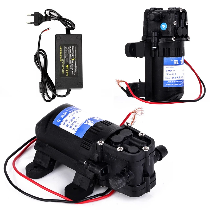 

High Pressure Diaphragm Water Pump DP-521 Durable 12V 220V 70PSI 3.5L/min Agricultural Electric Micro Spray Car Wash Pump