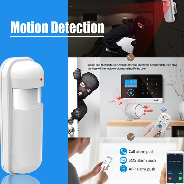 Auto Pet-proof PIR Infrared Motion Sensor 433Mhz Alarm Detector With Flash Led Light for Smart Home Security Alarm System 3