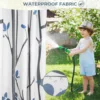 Outdoor Patio Waterproof Curtain Printed Tree Branch Windproof Blackout Drapes Heat Insulating Rod Pocket Voile sheer Curtains 3