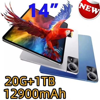 2025 tablet Android Tablet Pc con tastiera Tablet a grande schermo da 14 pollici con slot per scheda SIM gioco PC educativo per bambini 1