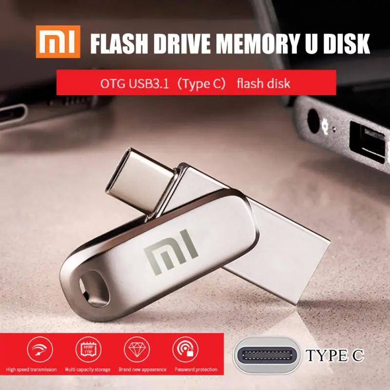 Xiaomi High Speed U Disk USB3.1 U Disk 128GB 256BG 512GB 1TB 2TB Mobile ...