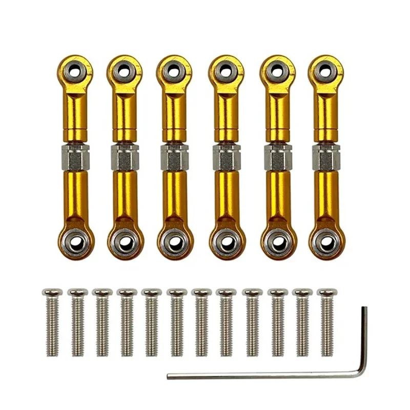 YZBH Accessori per Auto RC. 4 Pz 75x28mm Pneumatici E Ruote in Alluminio 7mm Mozzi per WLtoys A959 A949 A969 A979 A959B A969B A979B 1/18 RC Auto Pezzi di Ricambio (Color