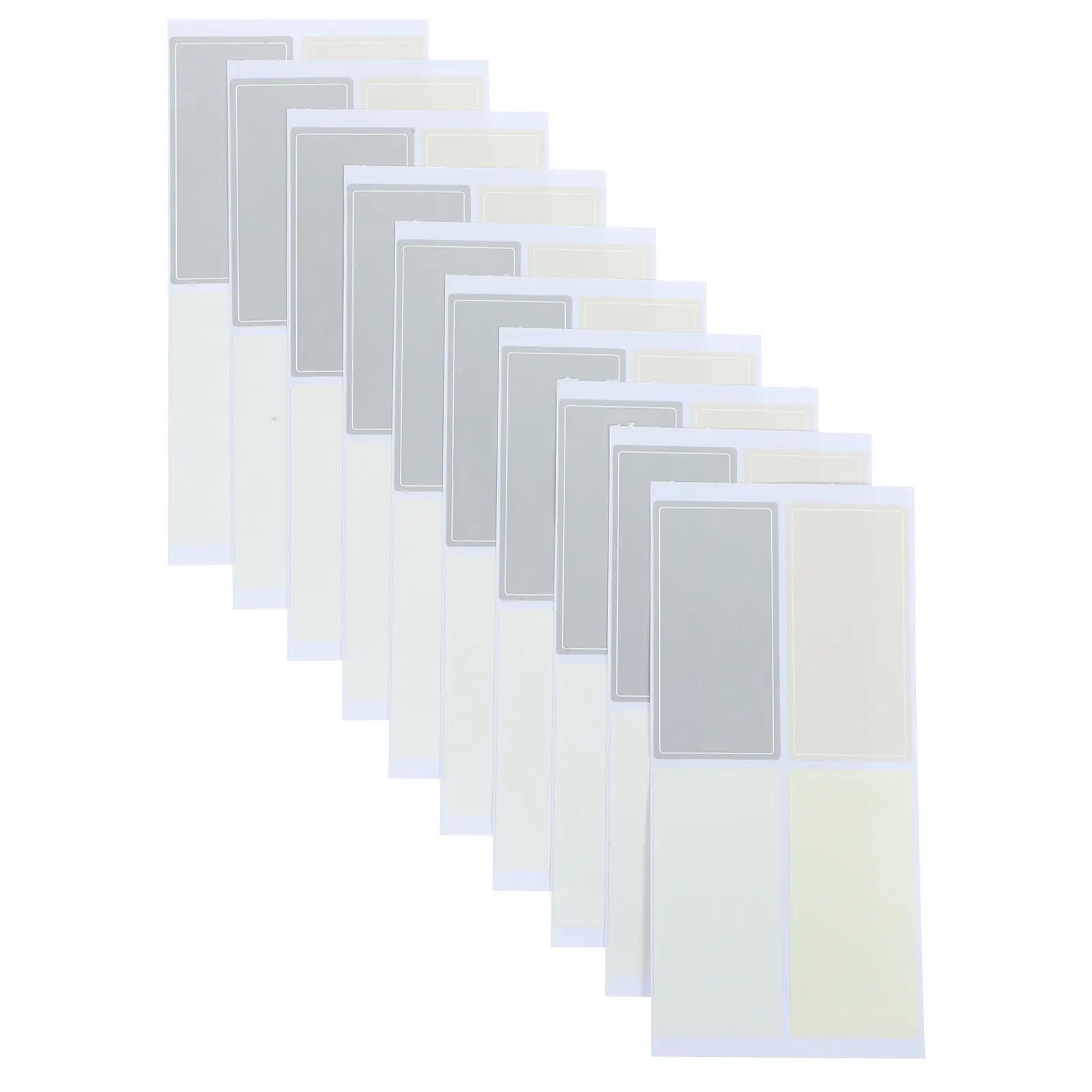 120Pcs 컬러 스티커 라벨 탭 빈 이름 스티커 홈 스쿨 사용을위한 쉬운 껍질 분리 태그 데칼 컬러 라벨