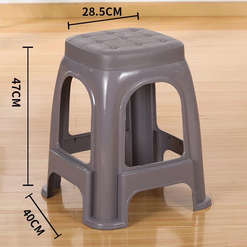Light Plastic Stool Living Room Economical Durable Chair Extra Thick Bench Cooked Glue Bathroom High Bench Household folding stool dining chair stool