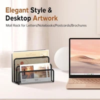Desk Organizer 3-layer Metal Iron Mesh Holder Notebook Stand Rack  for Magazine Document File Book Rack Organizer Office 4