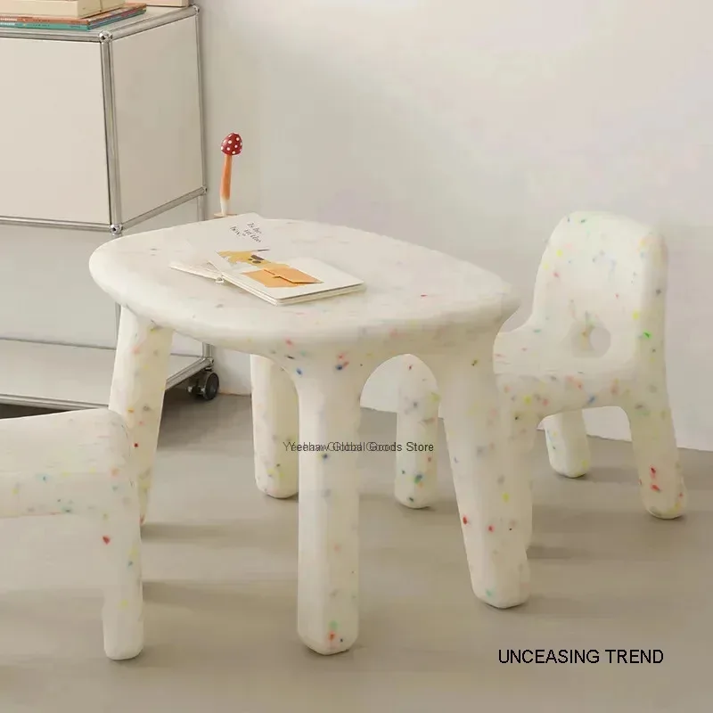 Children's Table Desk Kids Room Preschool Plastic Baby Chairs Chair Toddler Study Furniture The Dressing Bureau Enfant Mini Set