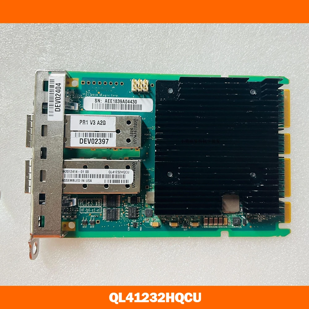 For Qogic 10 25G SFP Dual Port 10G Fiber Optic Network Card QL41232HQCU