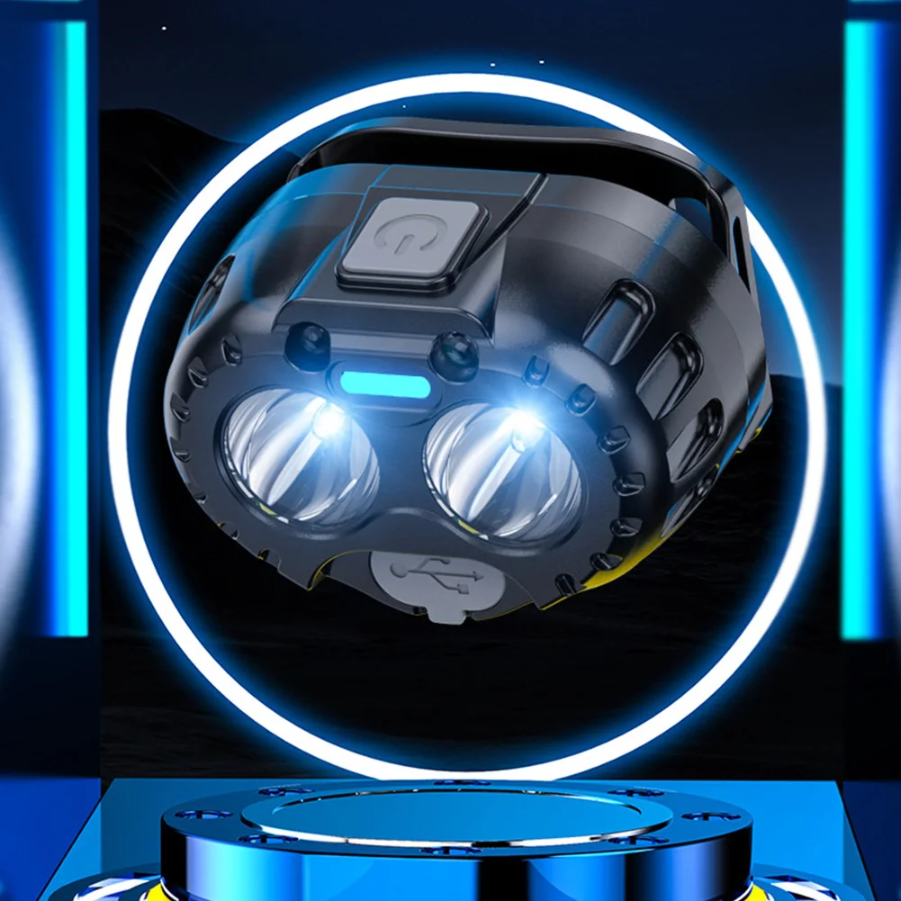 Powerful LED Headlamp IPX4 Waterproof Emergency Head Flashlight 250LM LED Forehead Flashlight for Outdoor Fishing Camping Hiking