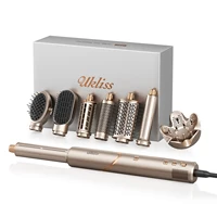 8 in 1 Hair Dryer Brush High Speed Brushless Blow Dryer Negative Ionic Hair Heating Brush Hot Air Styling Comb Hair Curler