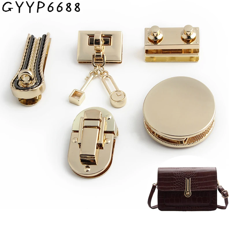CRASPIRE 5 Chiusure A Scatto Per Borse A Forma Di Cuore – Colore Oro Chiaro, Dimensioni 3,2x2,9 Cm, In Lega, Per Portafogli, Borse Fai Da Te E Scatole Regalo - 5