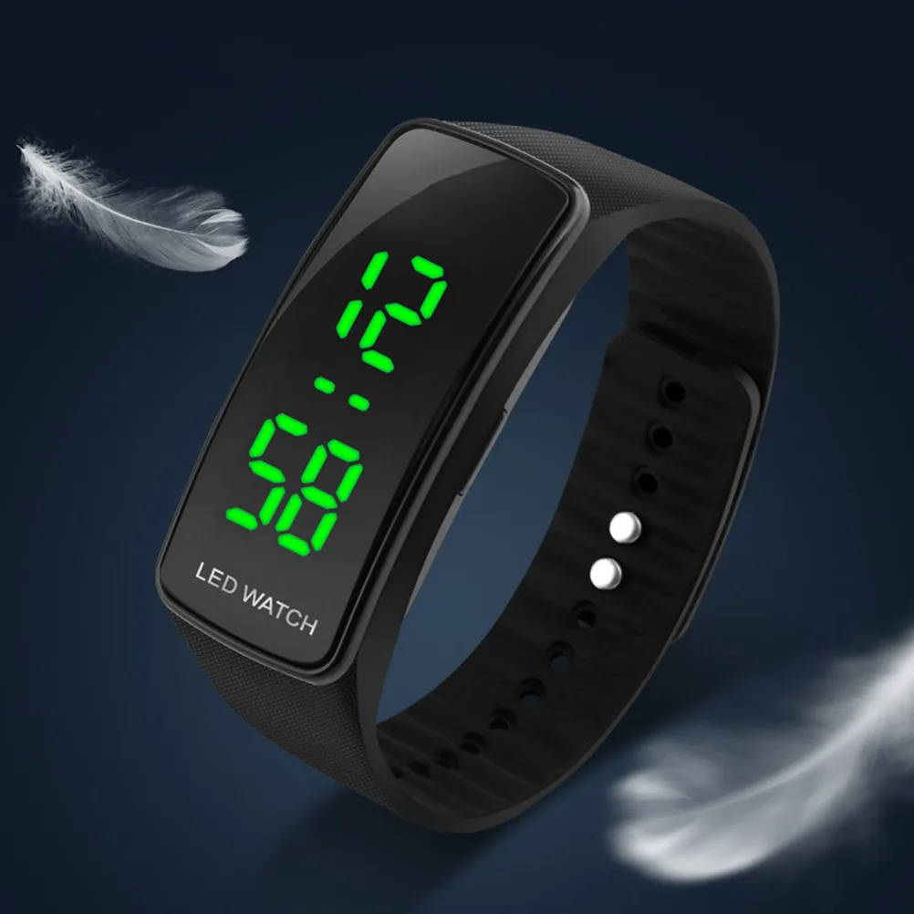LED 스마트 팔찌 시계 (분실 방지 원격 진동 알람, 방수, 심박수 모니터, 걸음 수 측정, 수면 모니터링 기능 포함)