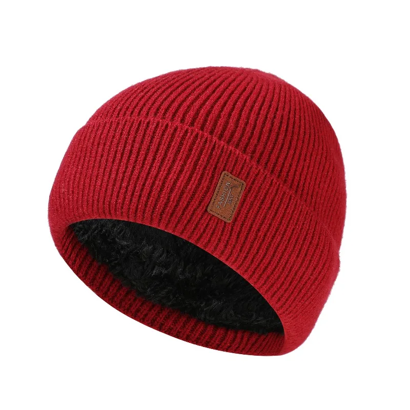 Neue Unisex Winter Hut Hinzufügen Fleece Warme Kappe Stilvolle Weiche Beanie Hut Für Männer Frauen Im Freien Verdicken Ski Sport Gestrickte Hut – Detail 7