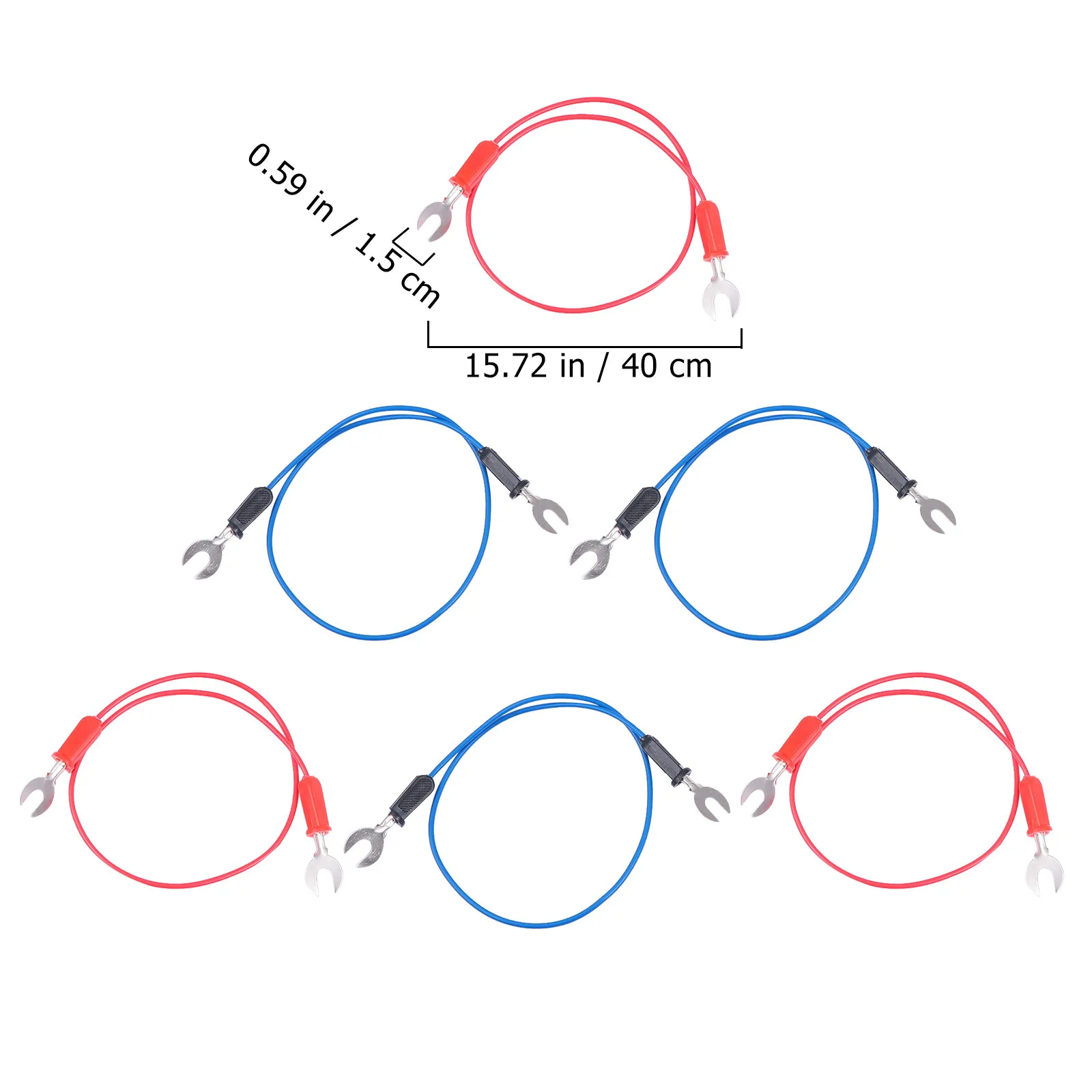 물리학 수업 실험을위한 6Pcs 교육용 U 자형 포크 와이어 라인 홈 과학 프로젝트 교육 도구