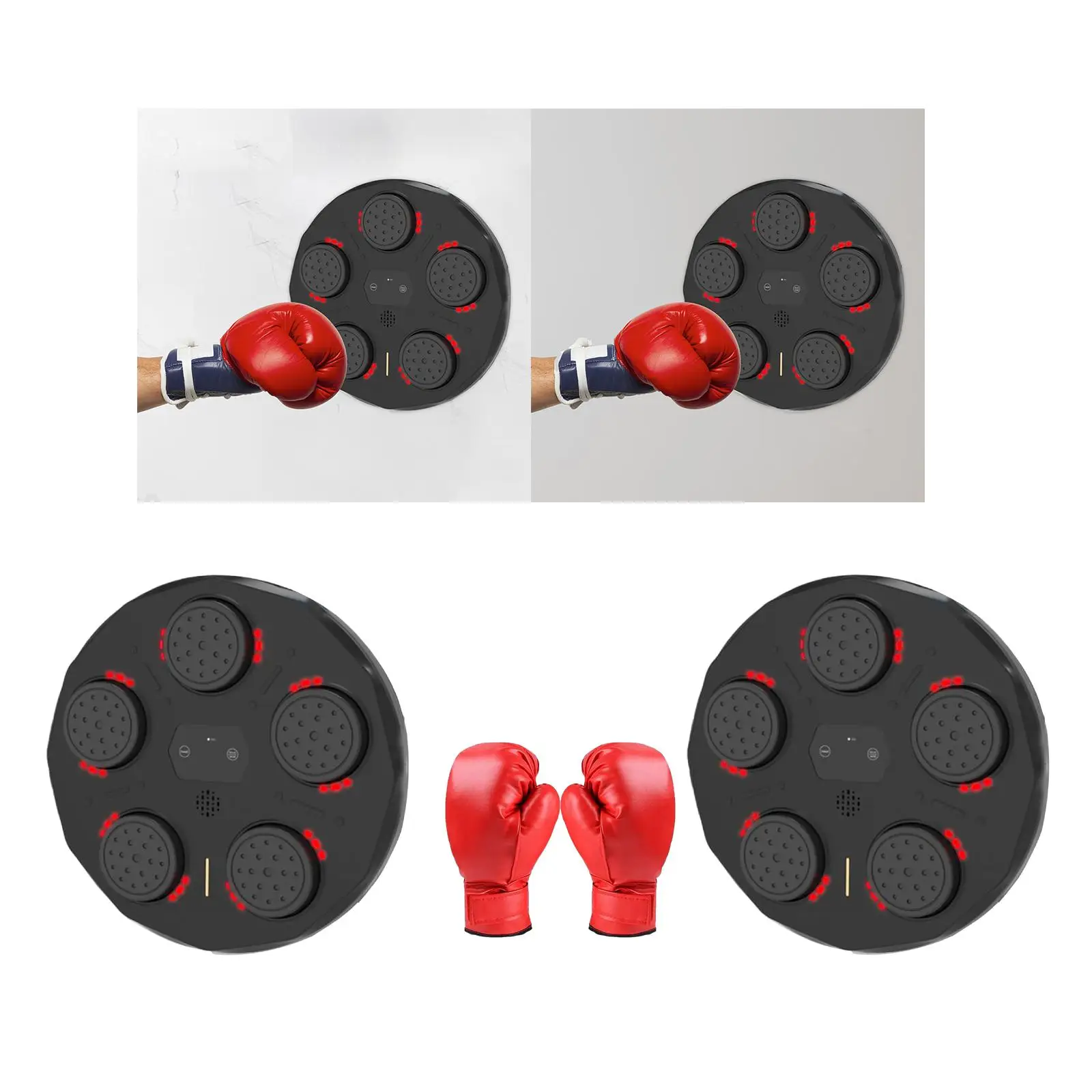 

Kids Music Boxing Machine Music Boxing Machine Wall Target Smart Boxing Trainer for Karate Agility Martial Arts Focus Kickboxing