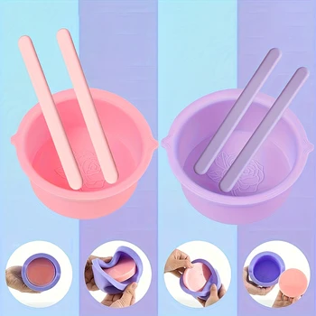 Set di accessori per la depilazione in silicone da donna, senza alcool, ideale per viso e corpo, per una pulizia e facile da usare 1