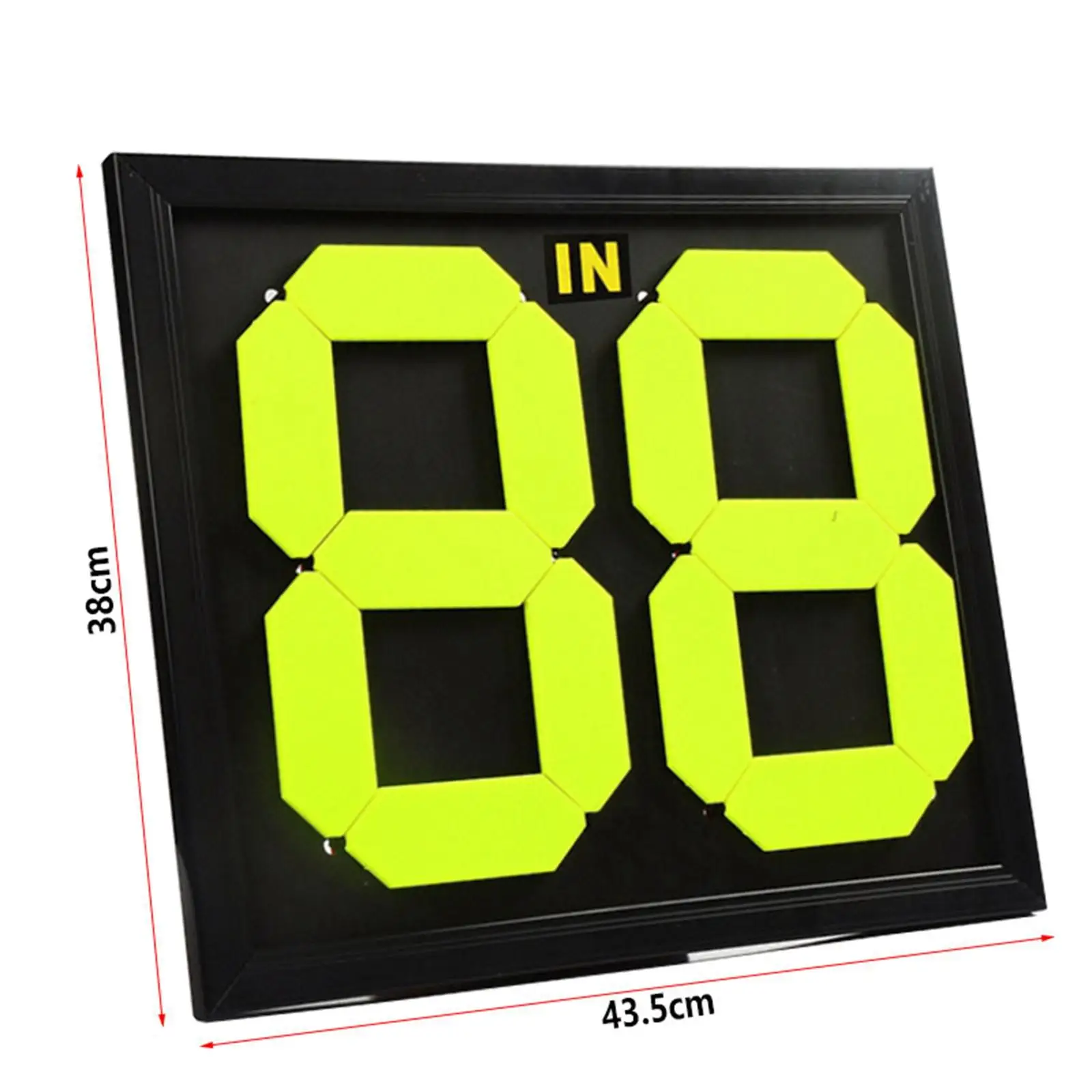 Football Soccer Manual Substitution Board Card Fine Workmanship for Referee Fluorescent Display