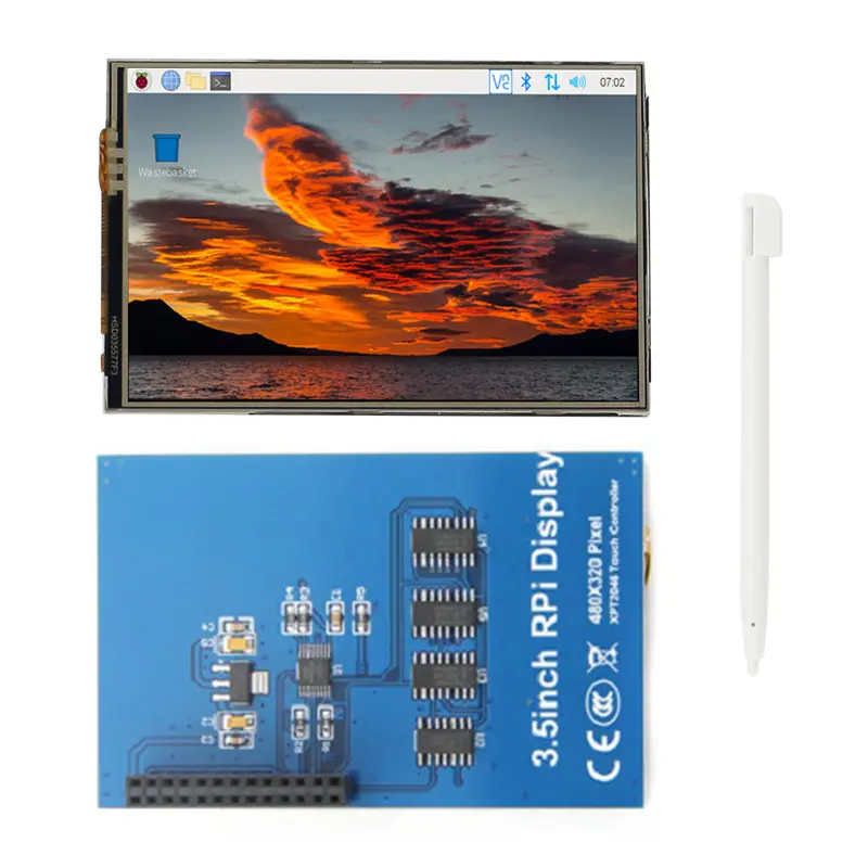 Raspberry Pi 3B Plus 3.5 Inch Touch Screen 320*480 TFT LCD GPIO Interface Display + ABS Case for Raspberry Pi 3 Model B/B+ image 2