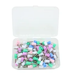 100 - Piece Mixed Color Dental Prophy Brush Set for Effective Stain Removal and Polishing (Type5 100pcs)