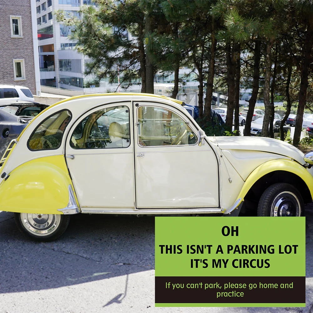 Funny Parking Cards 50pcs "This is not a car park" 3.5 x 2inch Prank Card Prank Driving Fake Ticket mini portable prank props gag cards