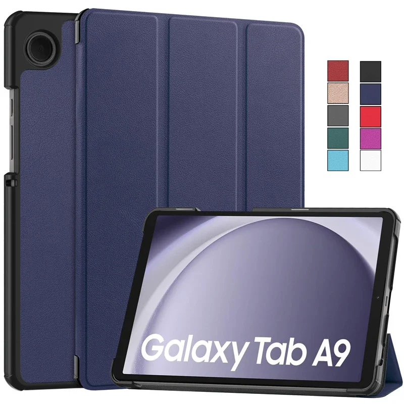 Capa Magnética de Couro Stand Tablet Capa para Samsung Tab a9 Galaxy Tab a9 8.7 Sm-x110 X115