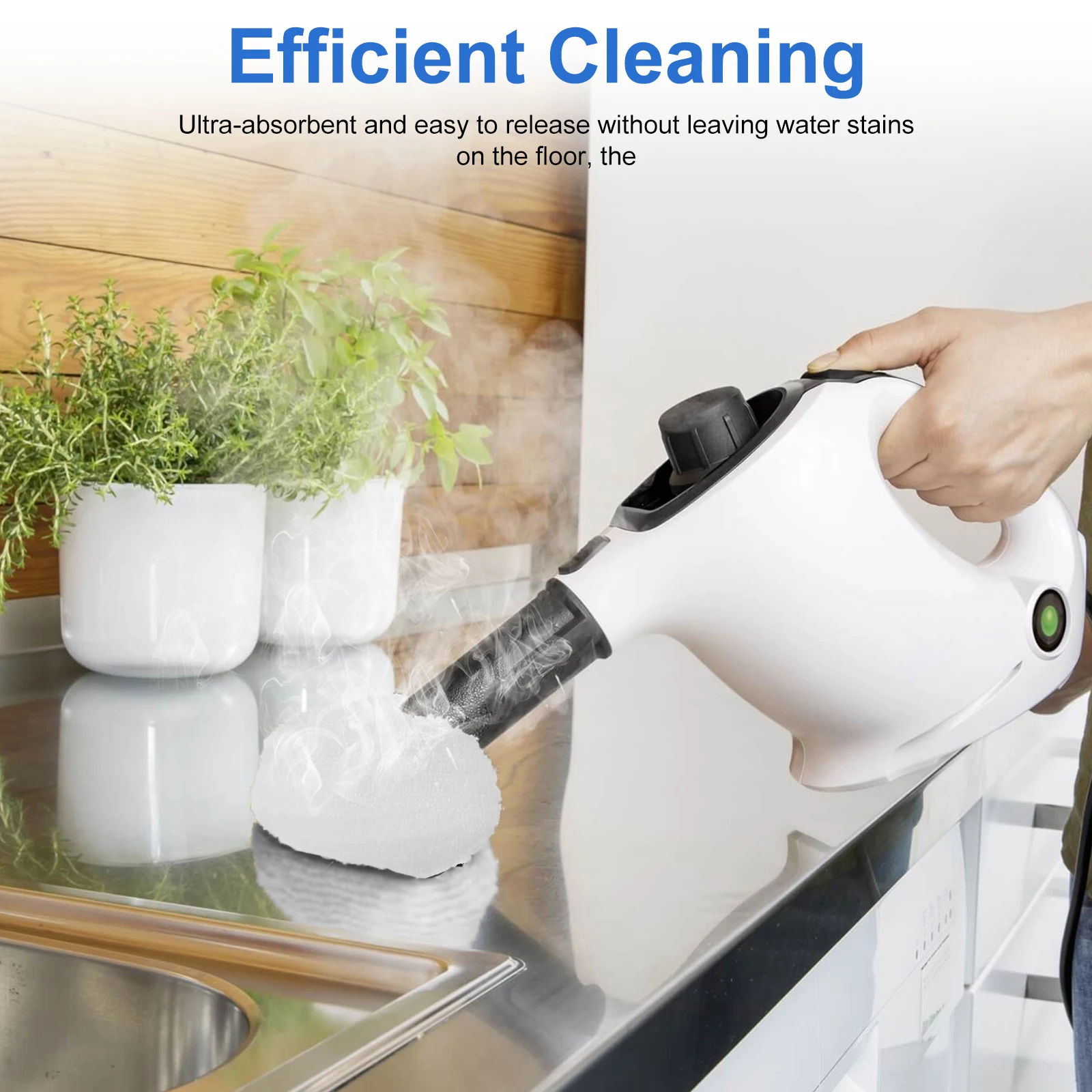 16Pcs Steam Mop Pads Microfibre Steam Cleaner Replacement Pads Reusable Steam Cloth Accessories Compatible with Multiple Mop