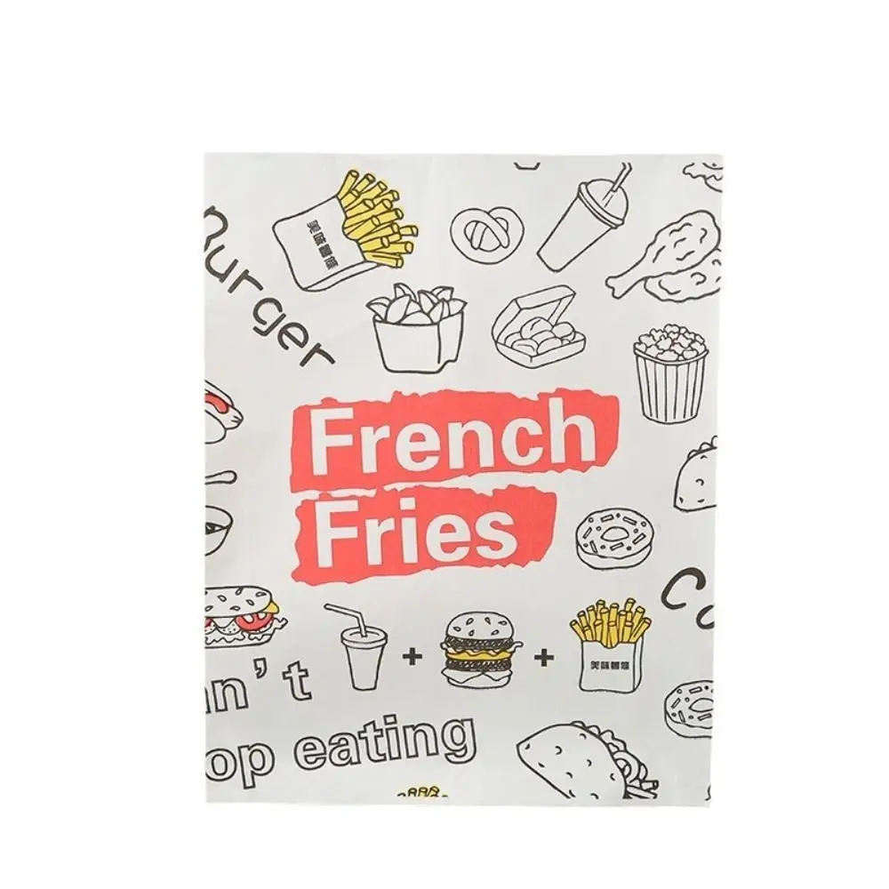 100Pcs Greaseproof Oil-Resistant Paper Bags for Food Packaging, Non-Stick French Fries,... - SKU NSFF1517 - UGI Packaging