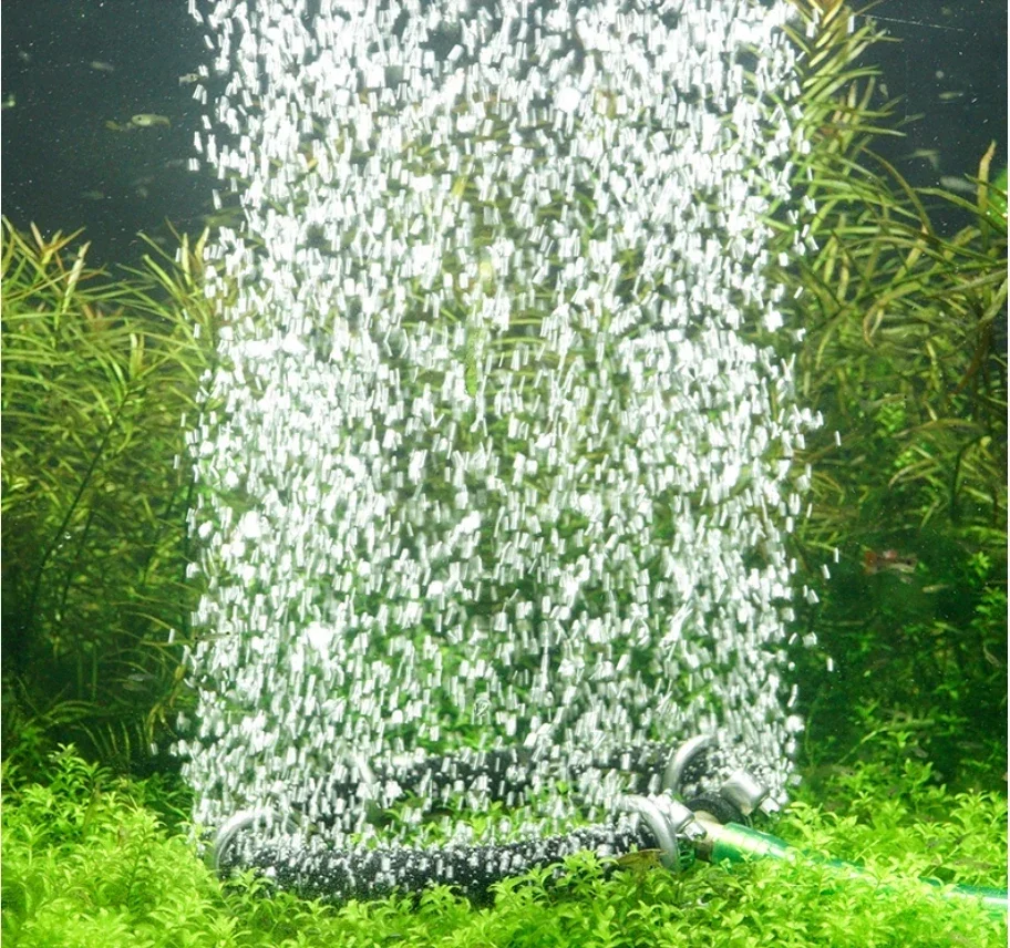 Nano aeration plate koi fish pond aeration ring tracheal seafood pond aeration ring aeration stone air strip fish tank bubble pl 4