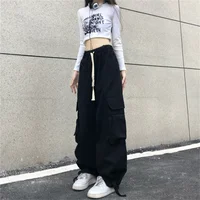 Red Cargo Pants Women Gothic Joggers High Waist Loose Female Hip Hop Trousers Korean Punk Pants Funny Capri Femme Sweatpants - Image 6