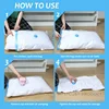 Vacuum Compression Bag For Cloth 40x60 60x80 PE PET Transparent Folding Wardrobe Under Bed Organizer Compressed Storage Bags 4