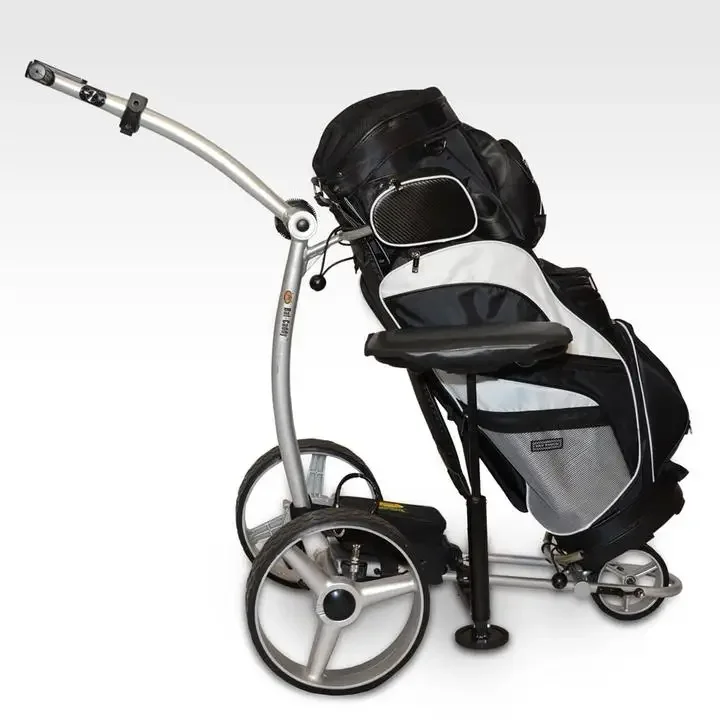 G9 Stainless Steel Motor Golf Trolley Lithium Battery E Golf Carts Ontrol 3 Wheel Caddy with Ce Certificate